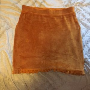 Dolls Kill Orange Mini Skirt